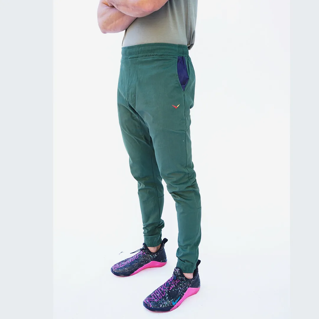 Earth Joggers in Jade Green