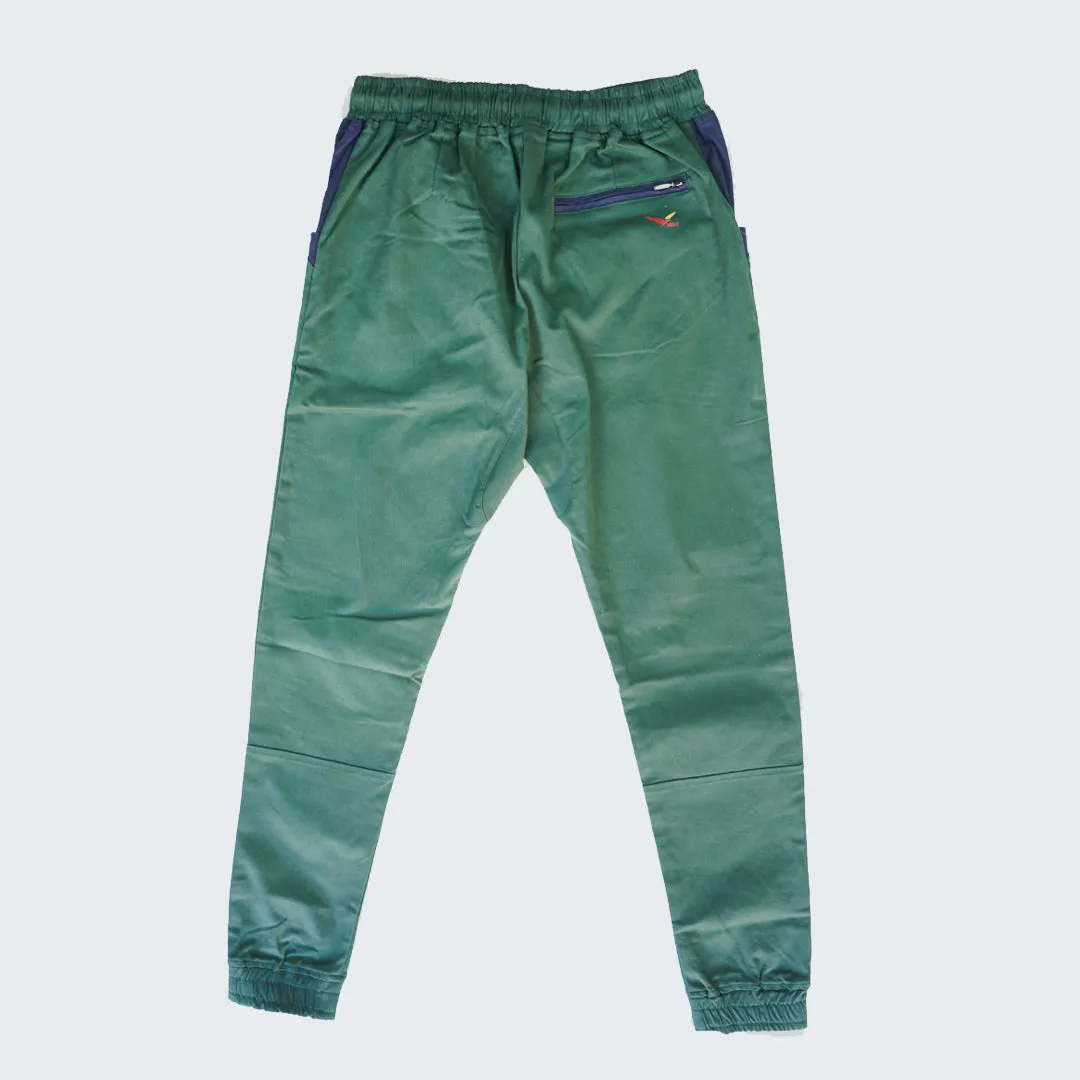 Earth Joggers in Jade Green