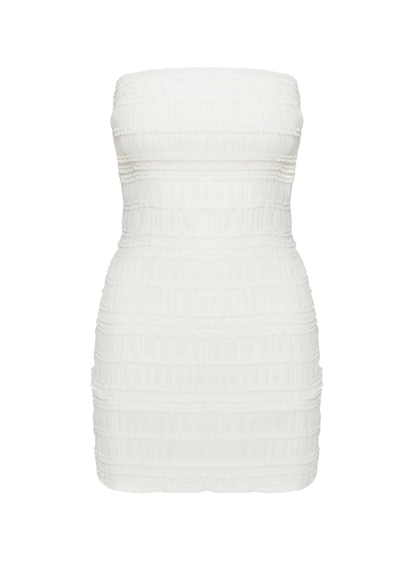 Edisun Strapless Mini Dress White