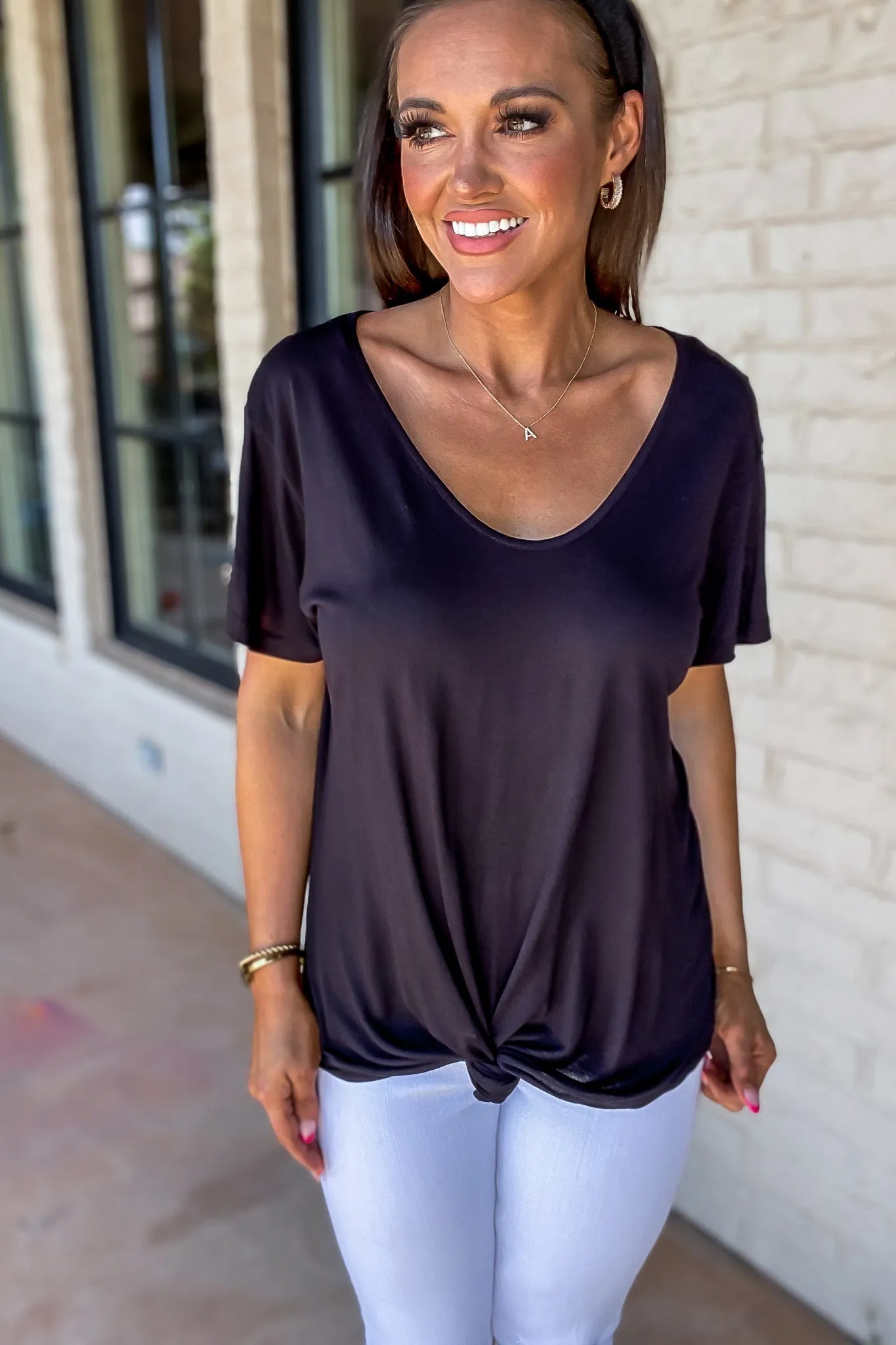 Essential Wave Side Black Top