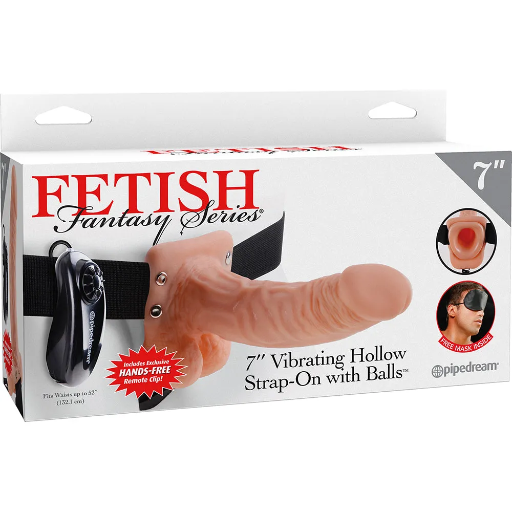 Fetish Fantasy Skin 7 Inch Vibrating Hollow Strap-On