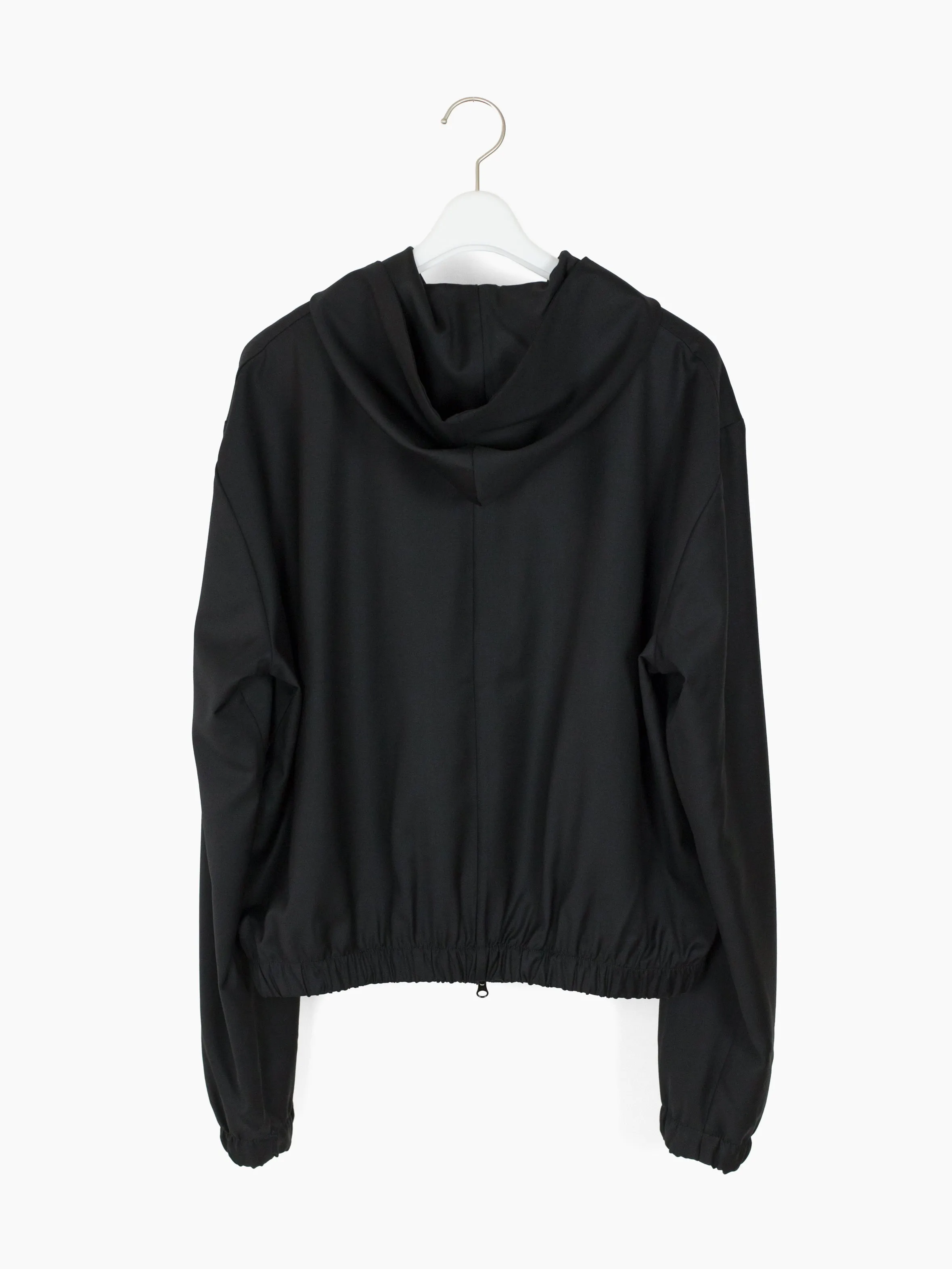 Gabriela Coll AW24 Zip Hoodie Loro Piana Australis Twill