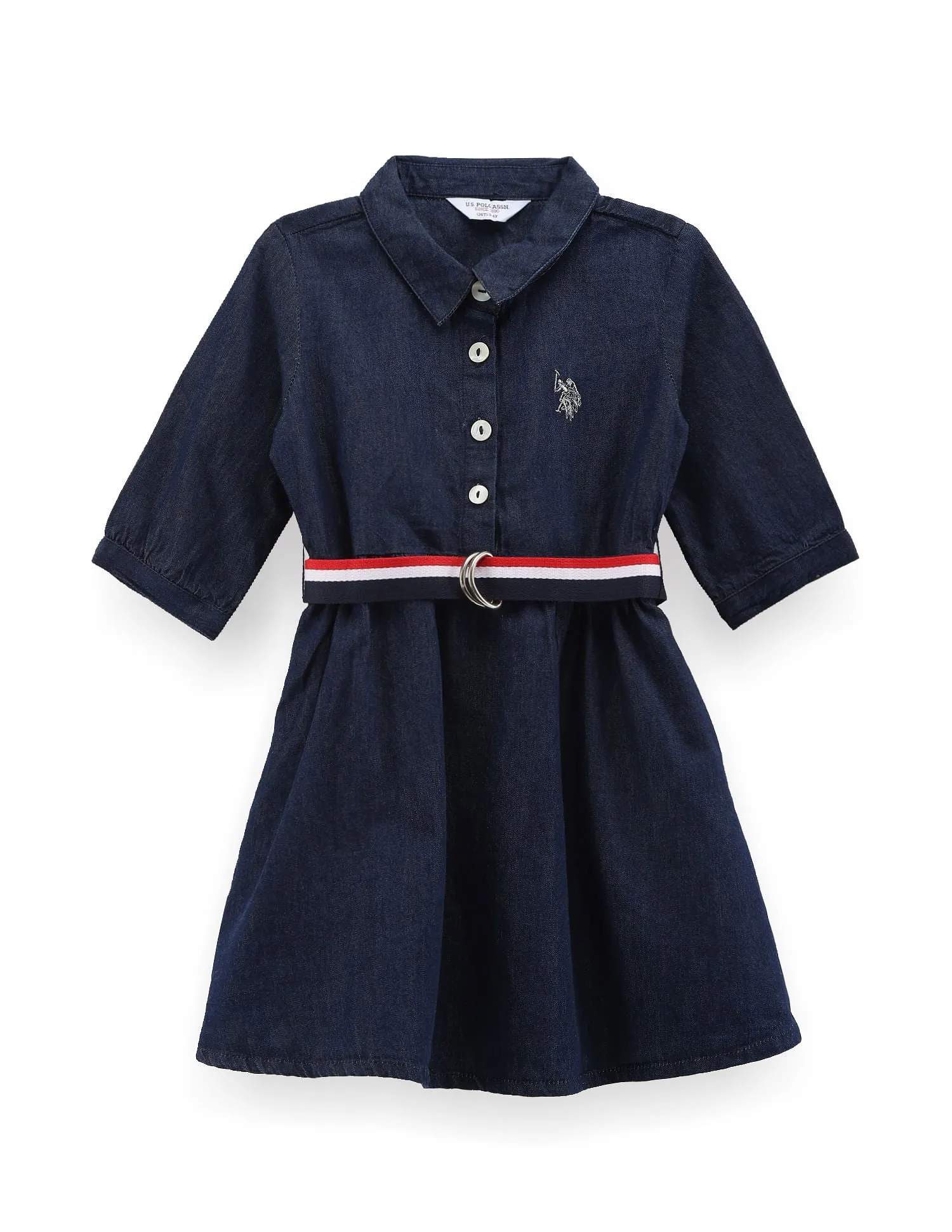 Girls Denim Shirt Dress