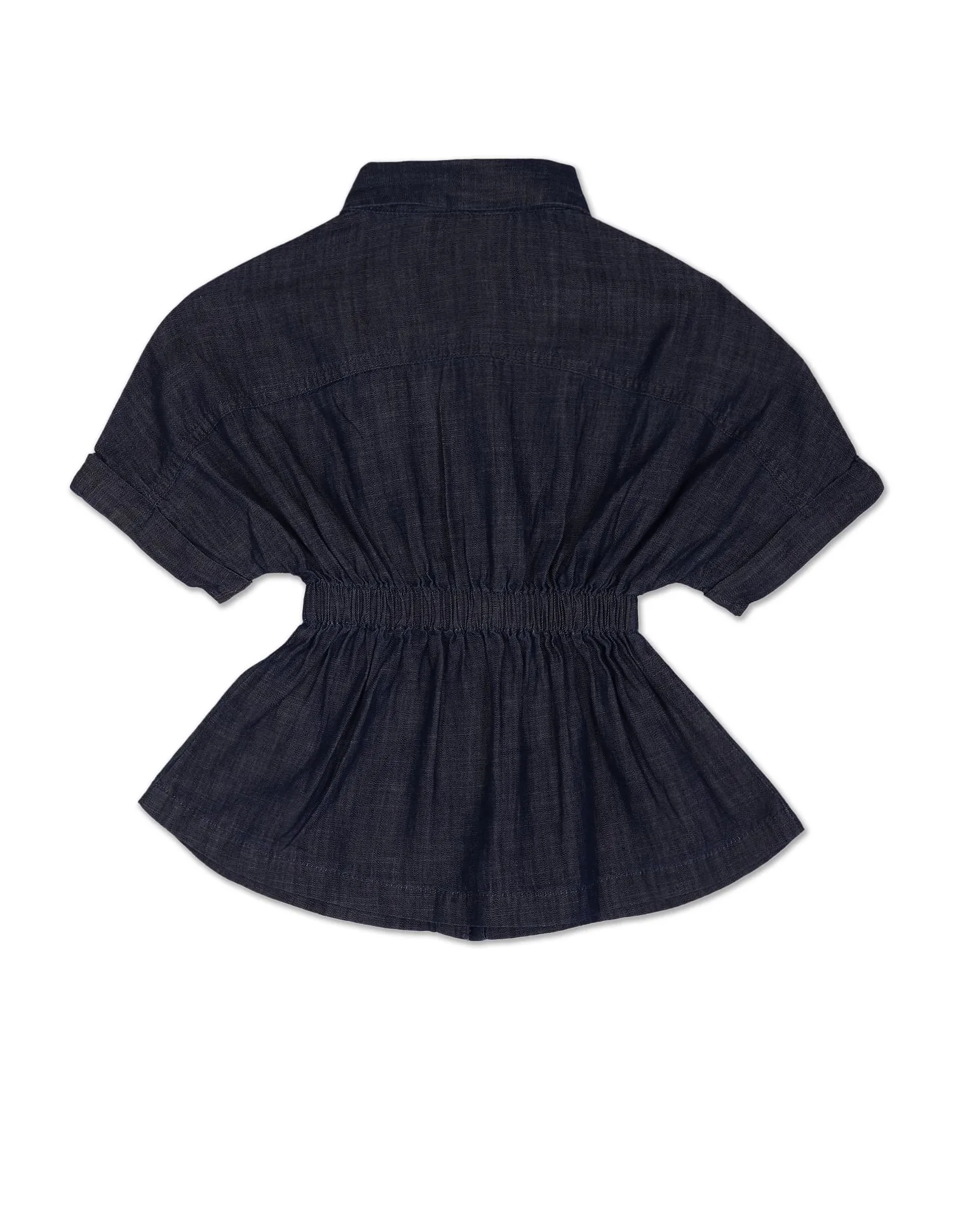 Girls Indigo Classic Denim Shirt Dress