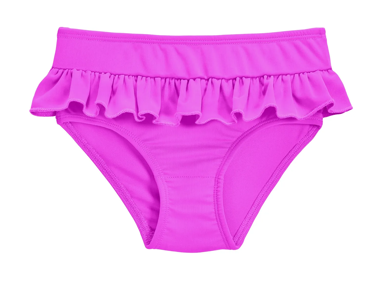 Girls UPF 50  Ruffle Swim Briefs | Deep Purple