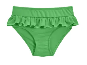 Girls UPF 50  Ruffle Swim Briefs | Elf Green