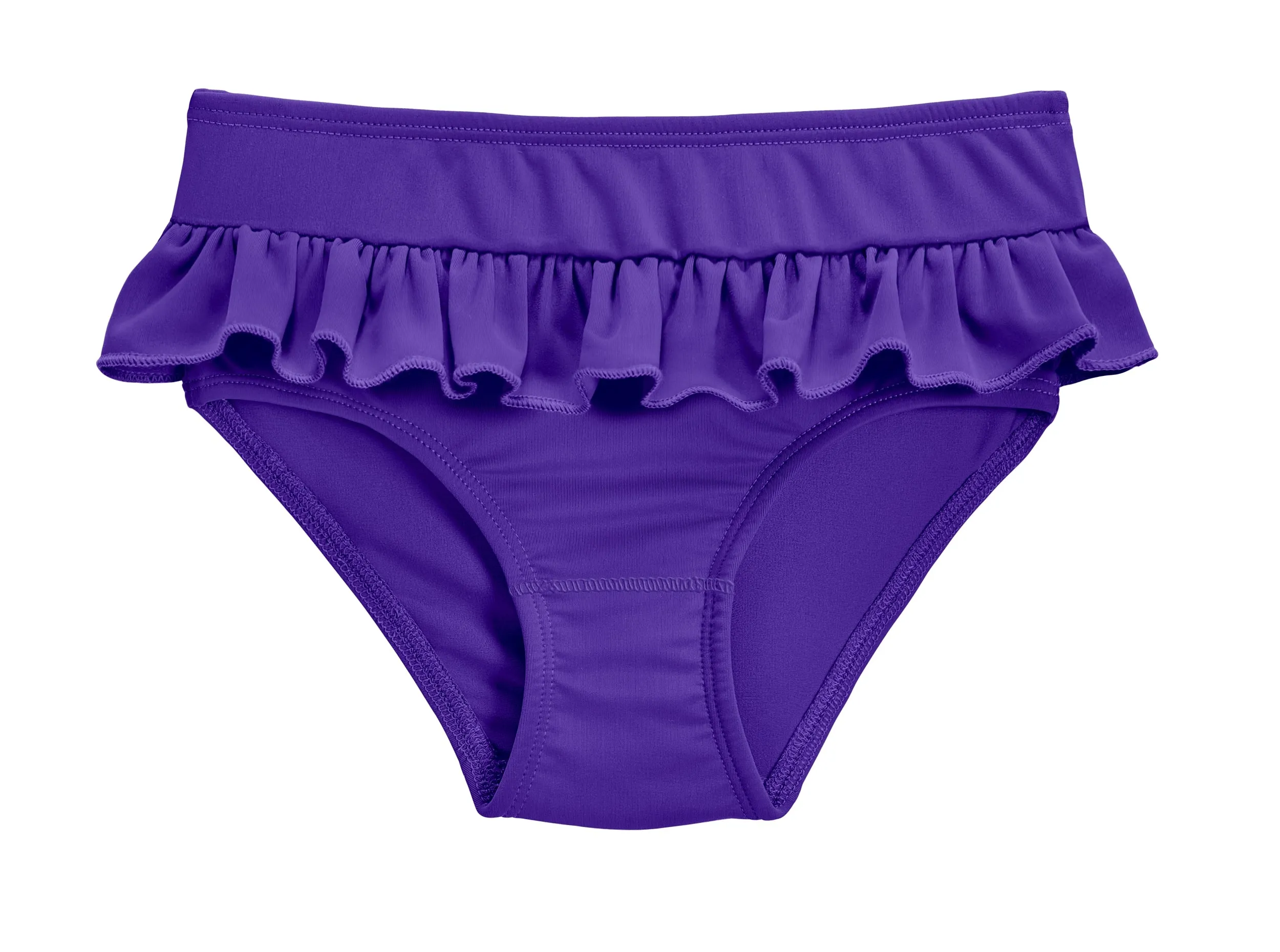 Girls UPF 50  Ruffle Swim Briefs | Purple