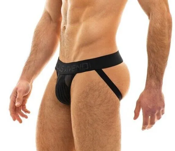 Jockstrap Modus Vivendi Tiffany's Velvet Jock Low-Rise Cut Black 12011 115