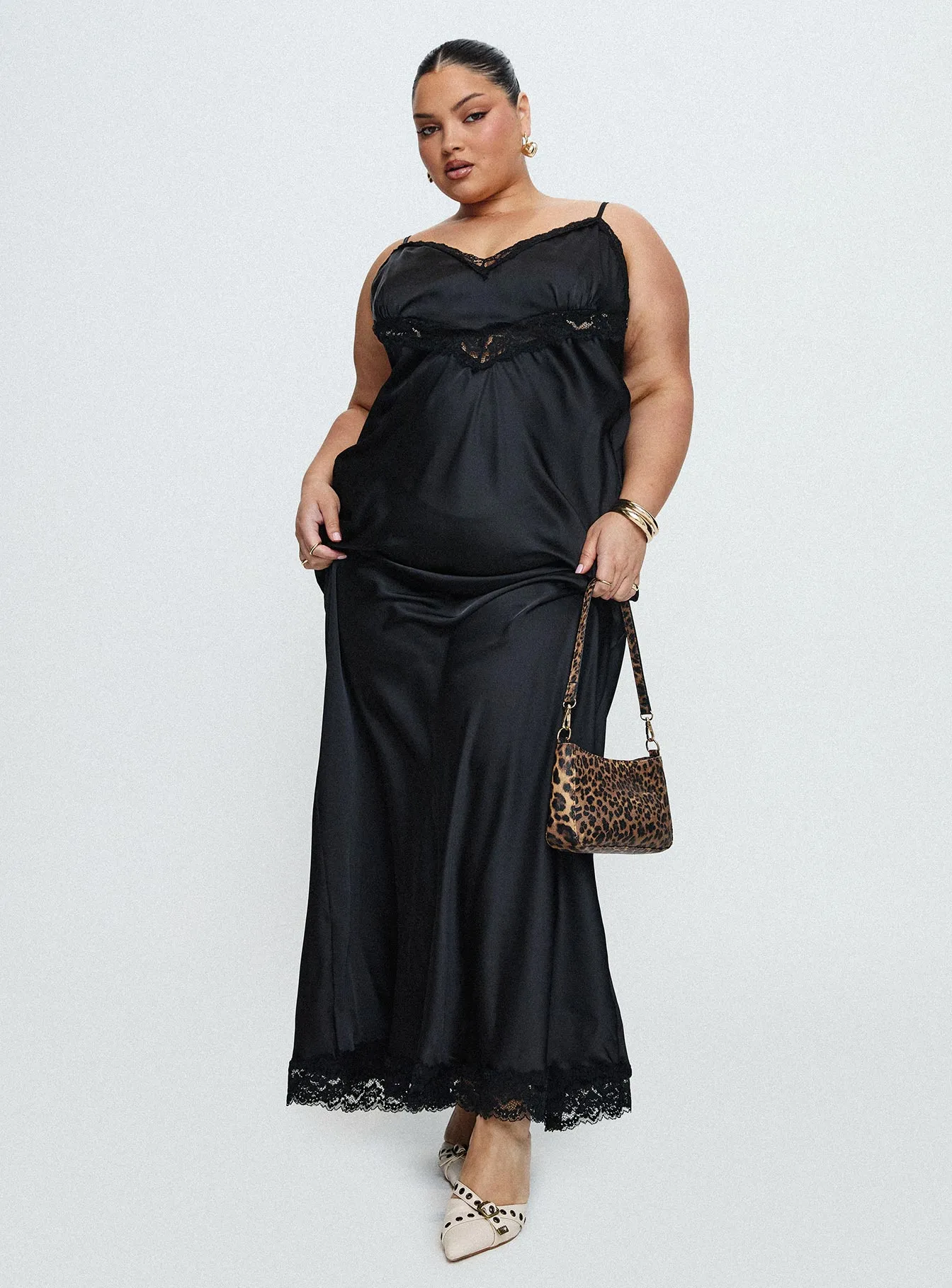 Jorjette Lace Maxi Dress Black