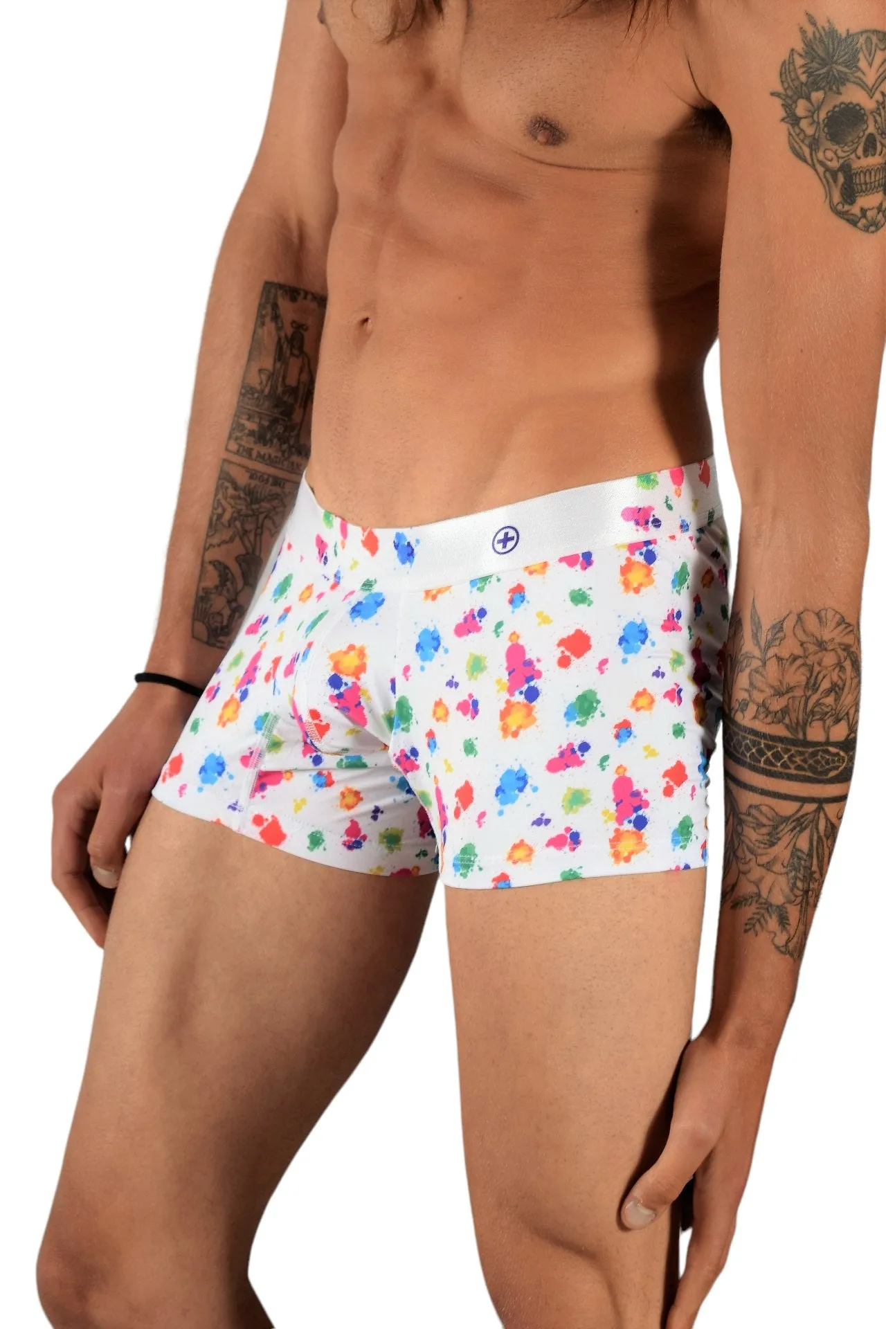 Medium Malebasics Boxer Hipster Quick Dry Fabric Boxer Splash MB201 12