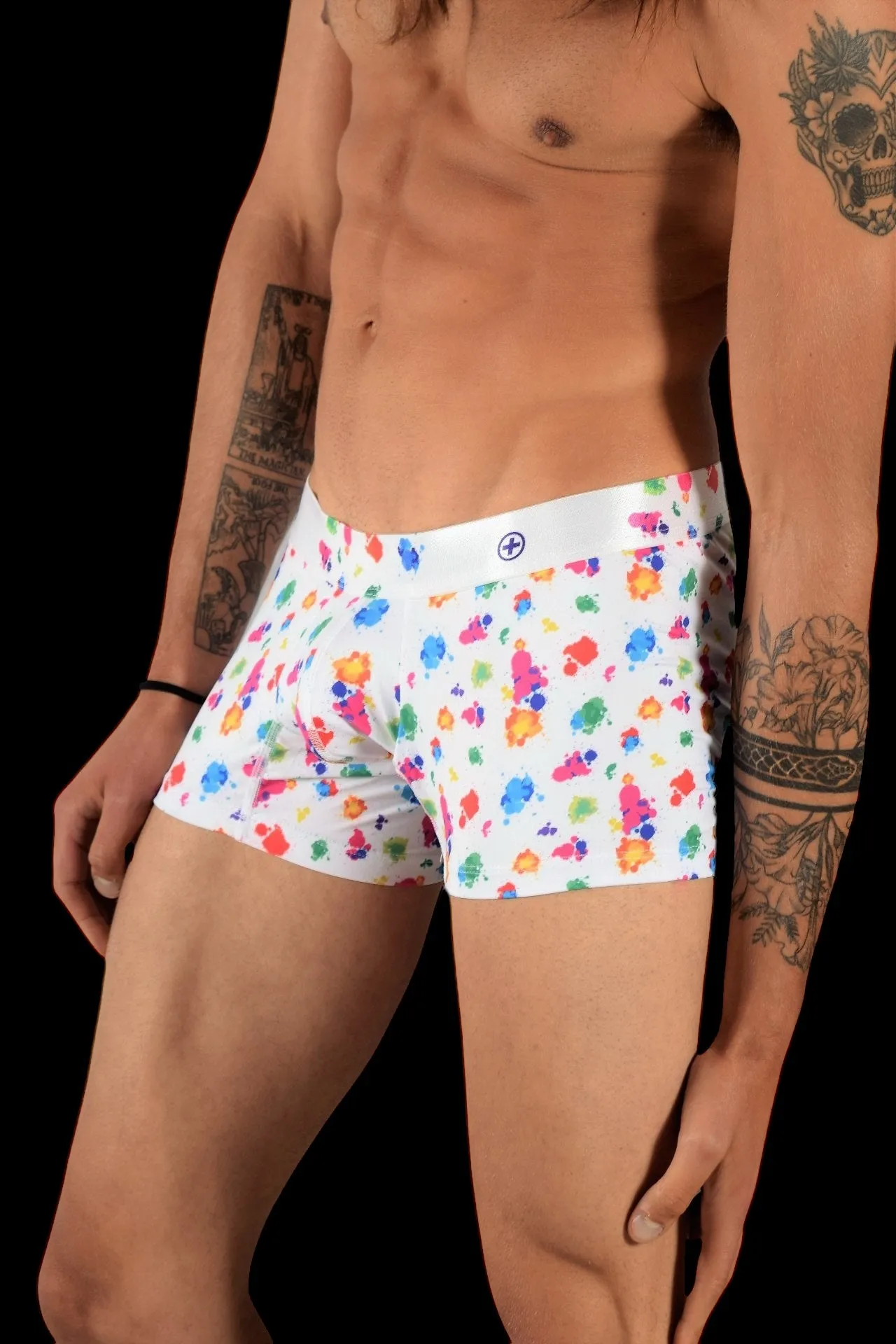 Medium Malebasics Boxer Hipster Quick Dry Fabric Boxer Splash MB201 12