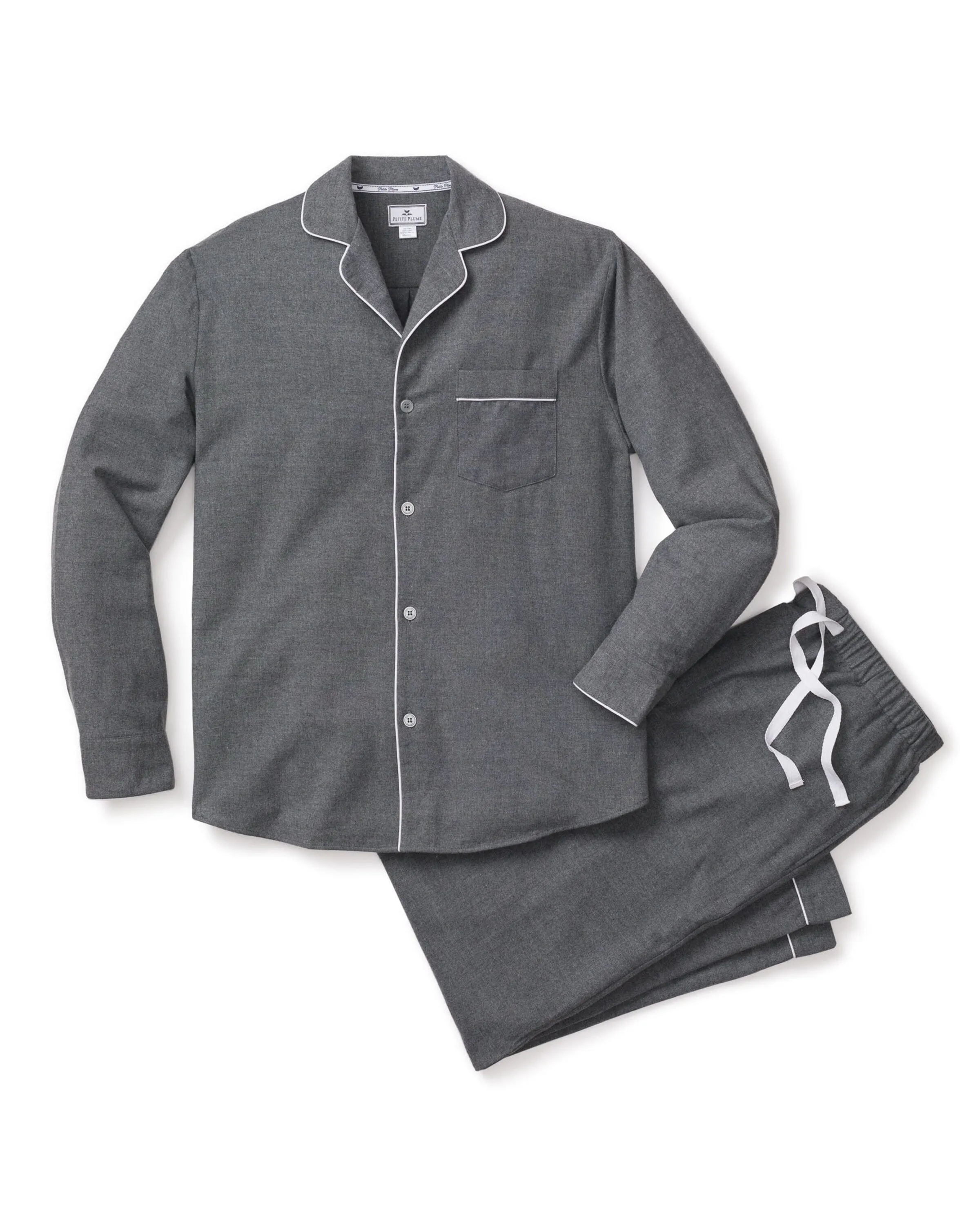 Men's Flannel Pajama Set | Grey