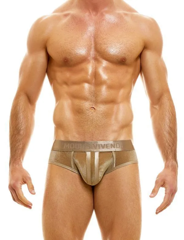 Modus Vivendi Brief V.Fluid Sheer Elegant Briefs Velvet-Feel Camel 10114 10