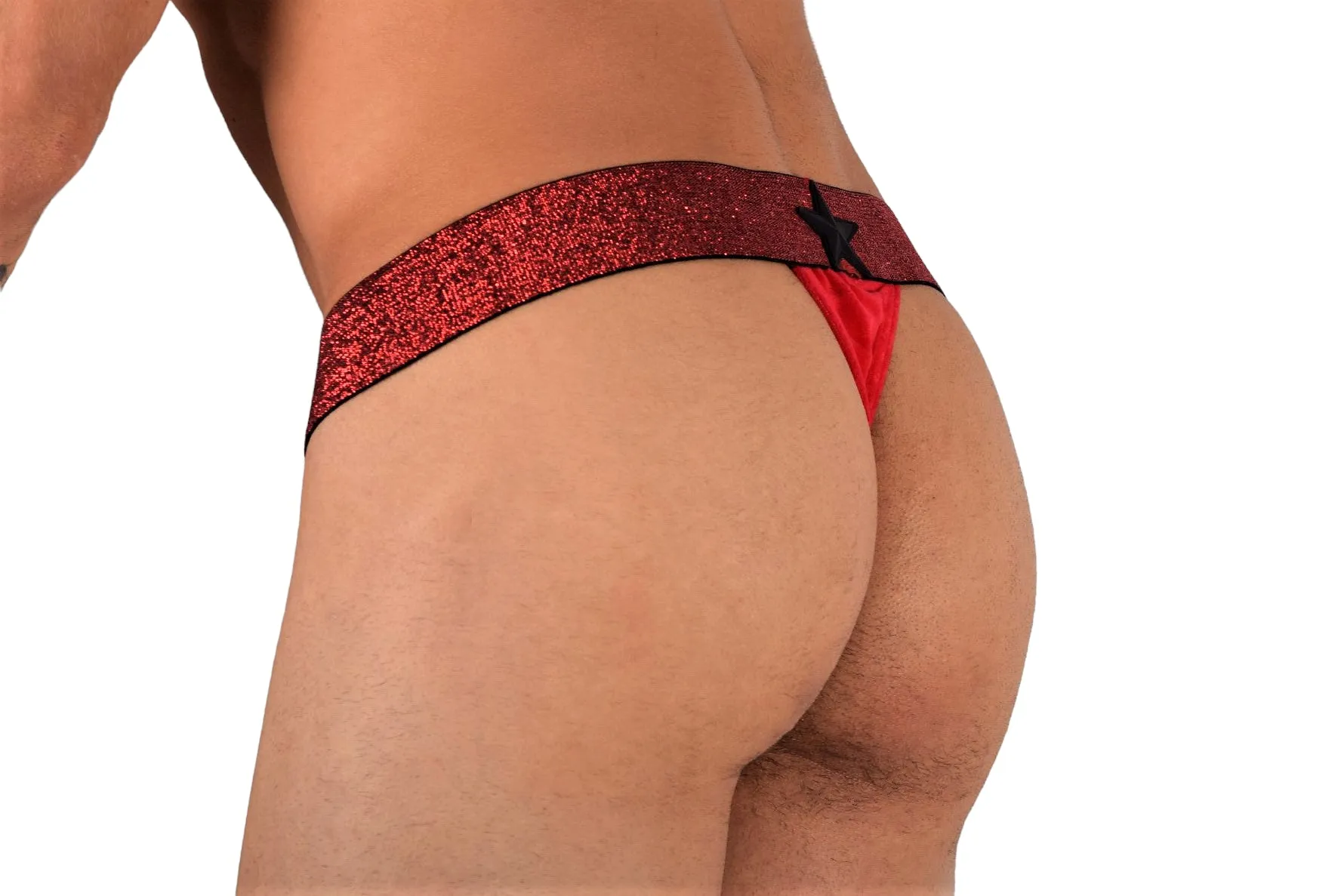 Modus Vivendi Thong Exclusive Soft Velvet T-String Red 22216 106