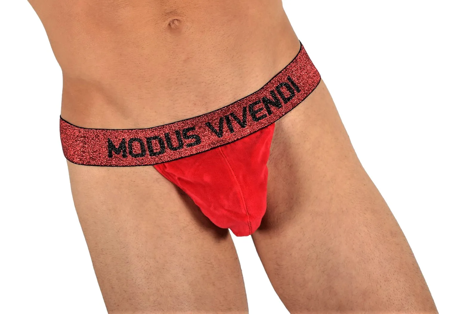 Modus Vivendi Thong Exclusive Soft Velvet T-String Red 22216 106