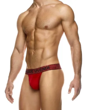 Modus Vivendi Thong Exclusive Soft Velvet T-String Red 22216 106