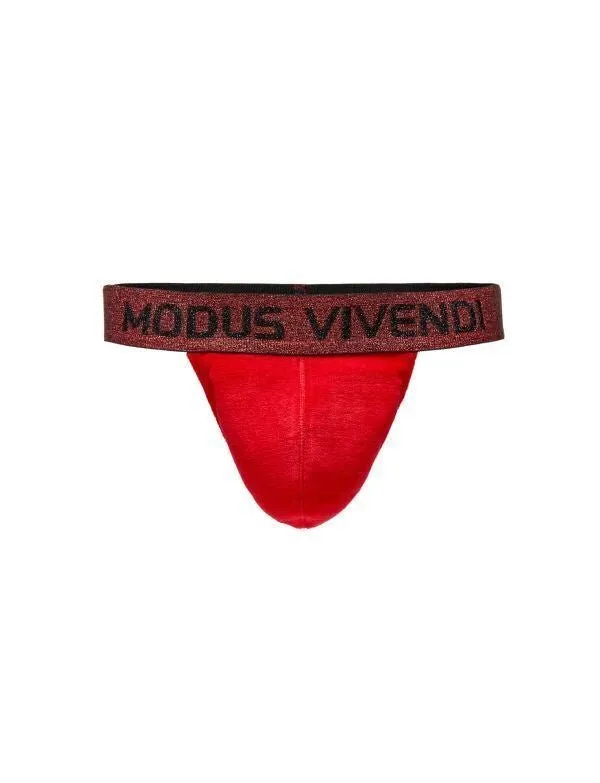 Modus Vivendi Thong Exclusive Soft Velvet T-String Red 22216 106