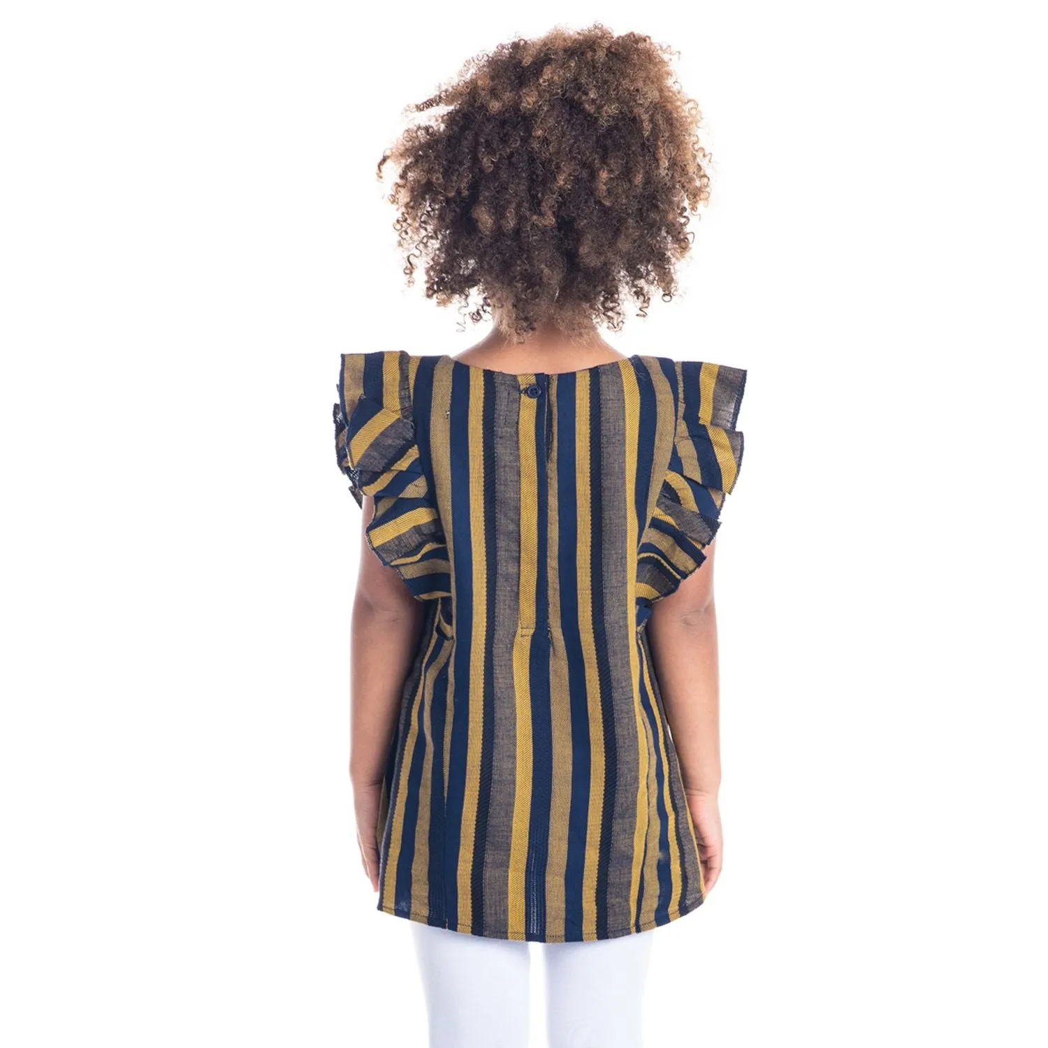 Mustard Stripes Top