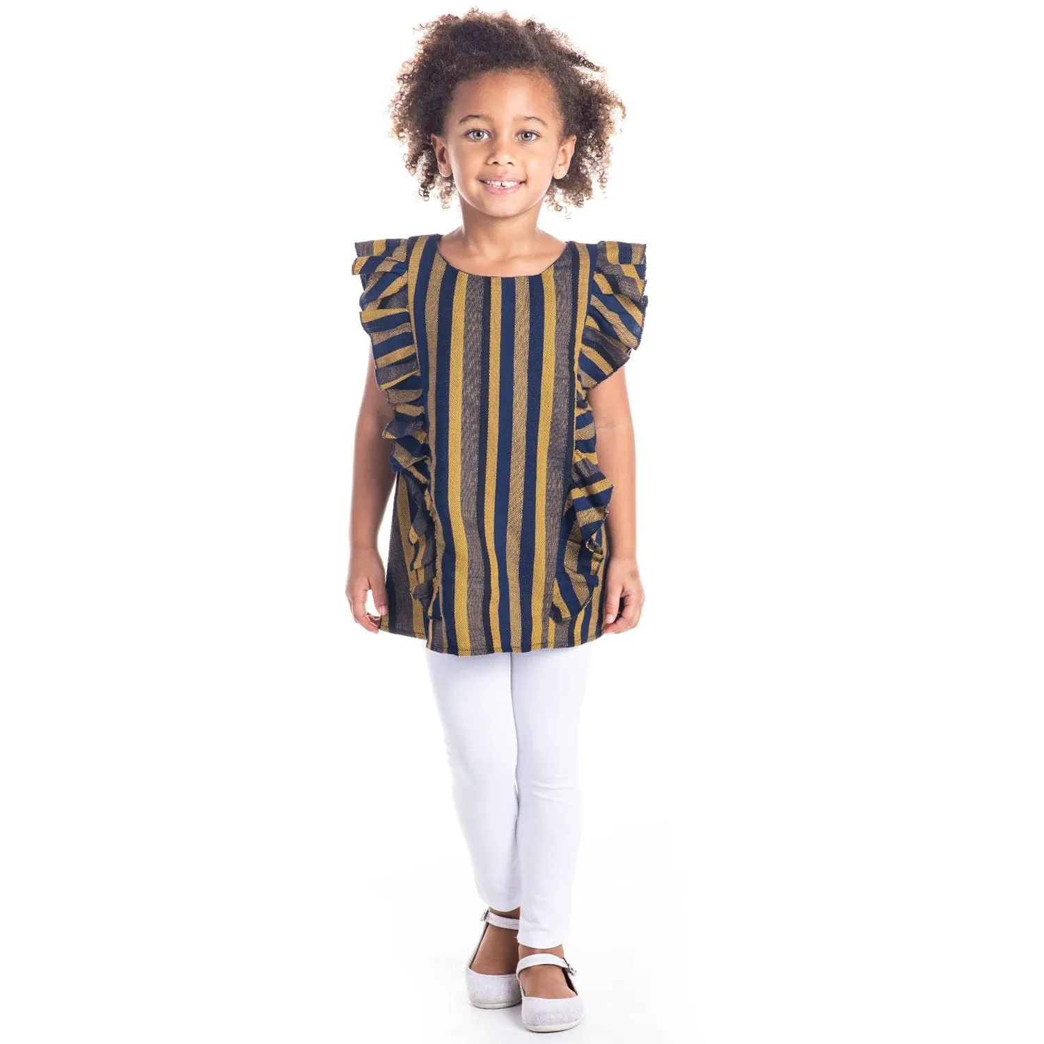 Mustard Stripes Top