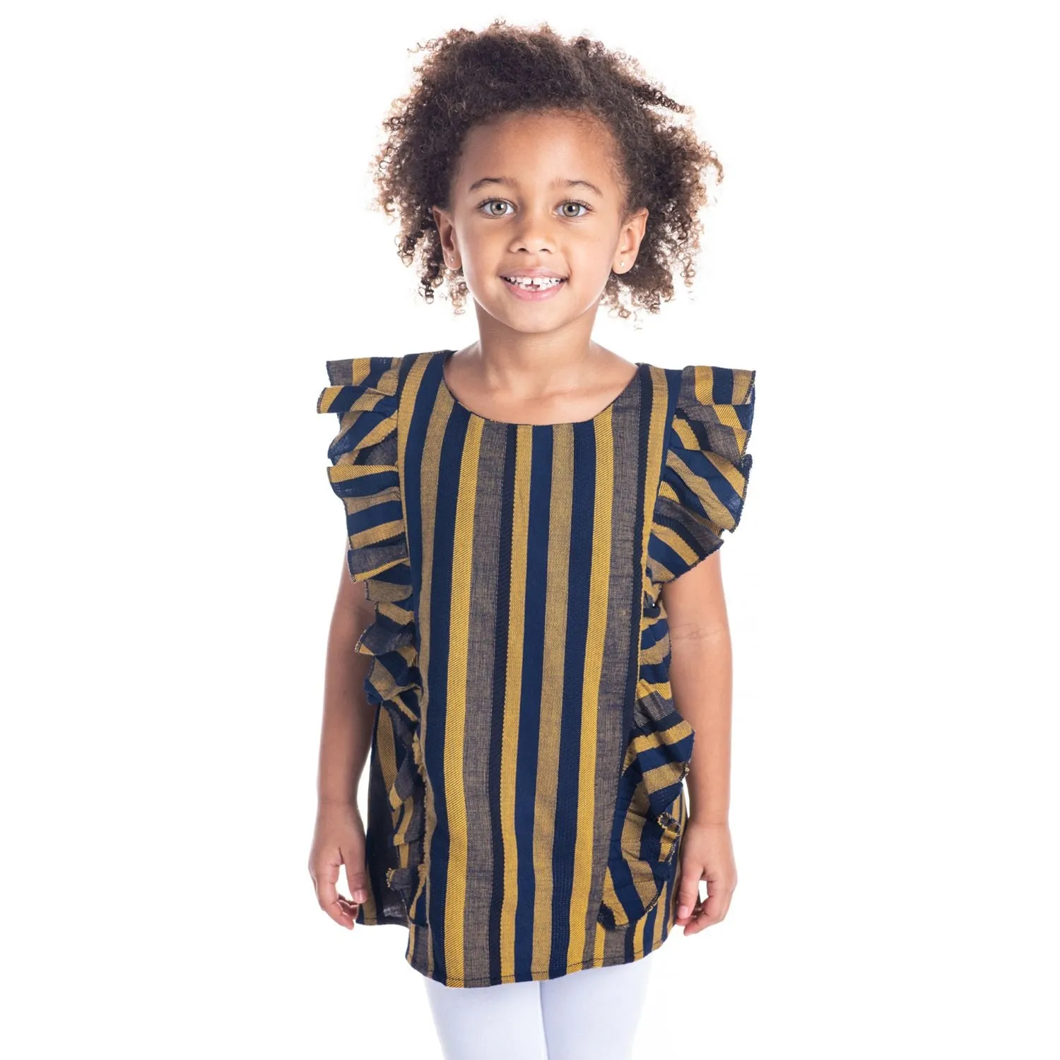 Mustard Stripes Top