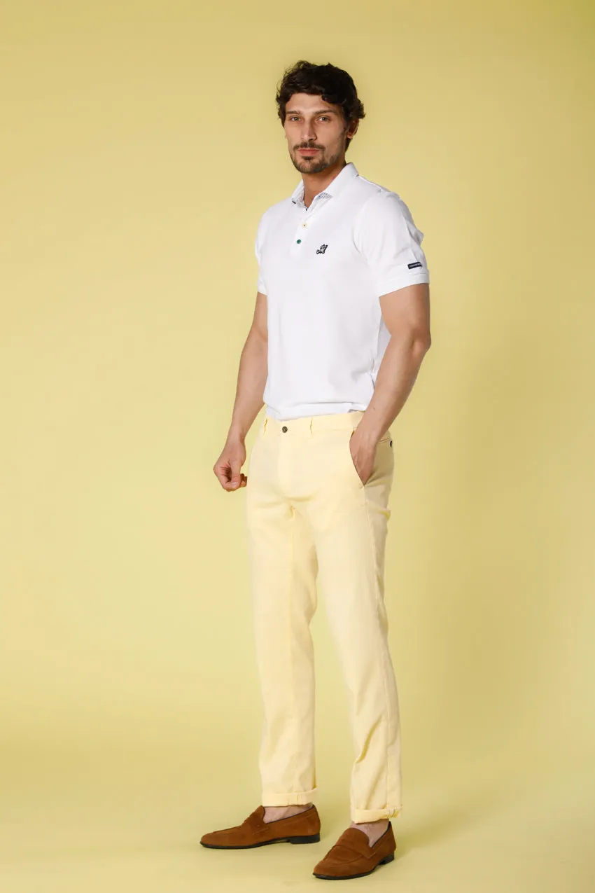 New York men's chino pants in cotton and tencel pique regular