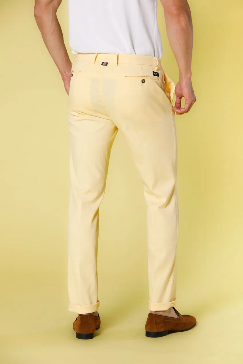 New York men's chino pants in cotton and tencel pique regular