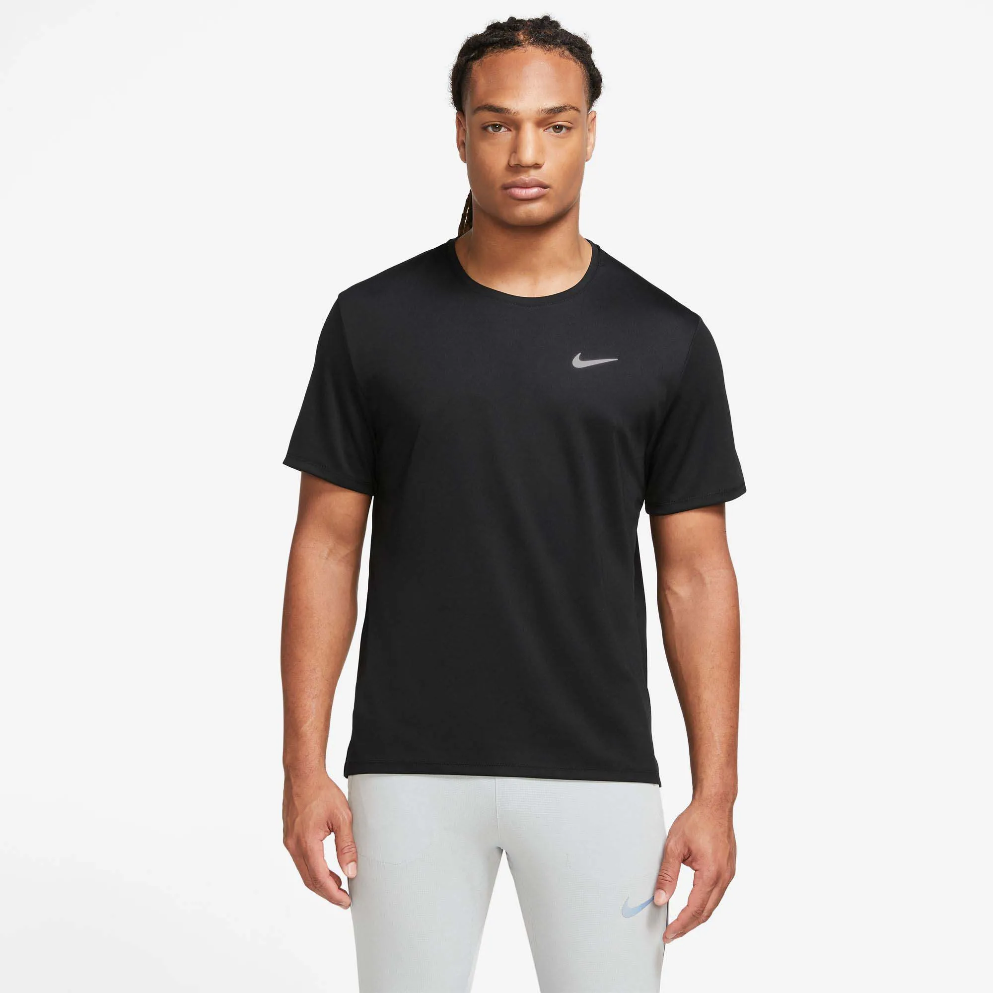 Nike | Men's Miler Dri-FIT UV Short-Sleeve Running Top - Black