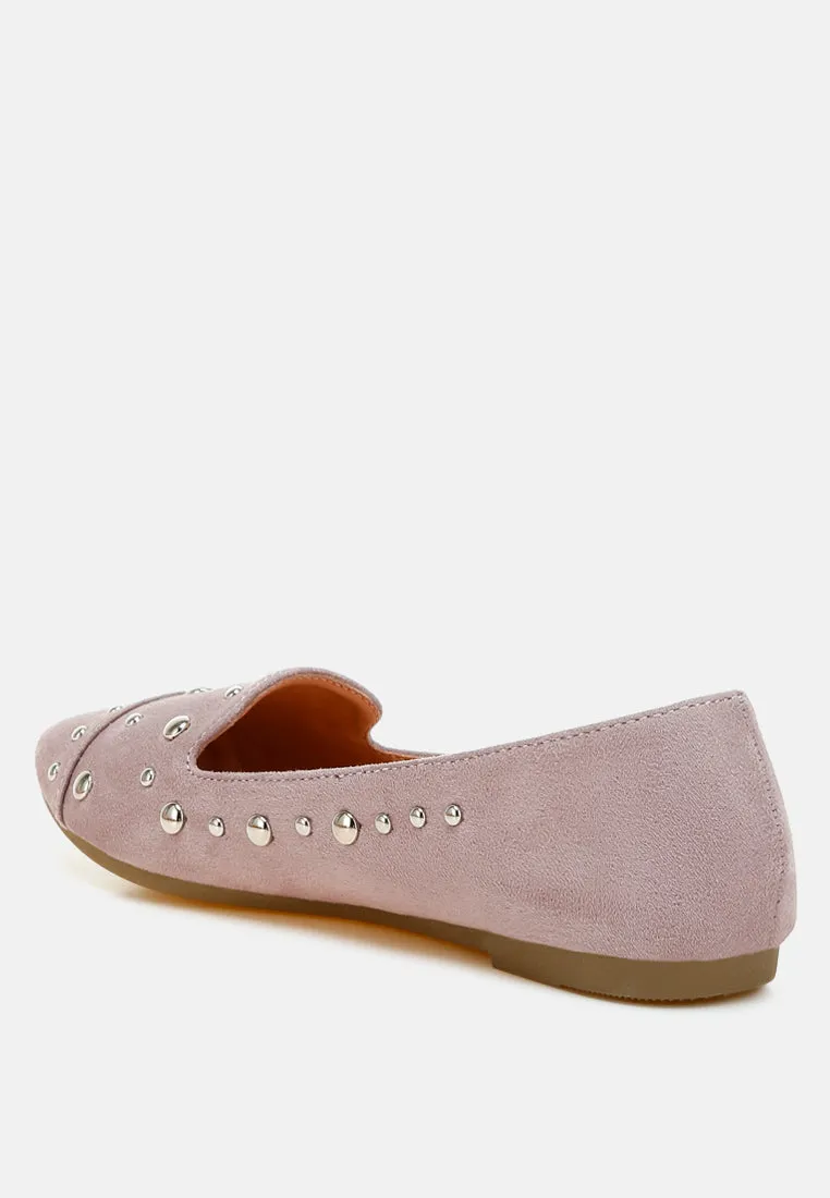 Olesia Stud Emebllished Ballet Flats