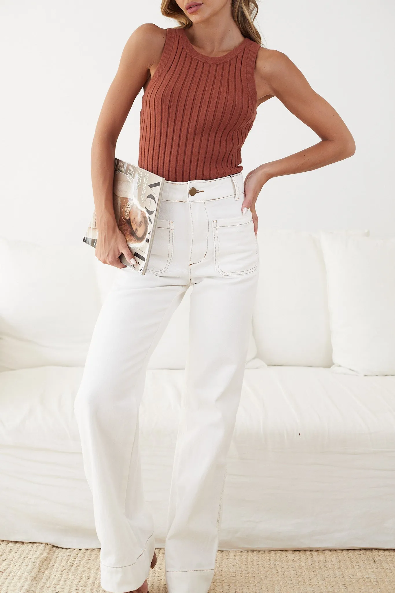 Olga Jeans - White