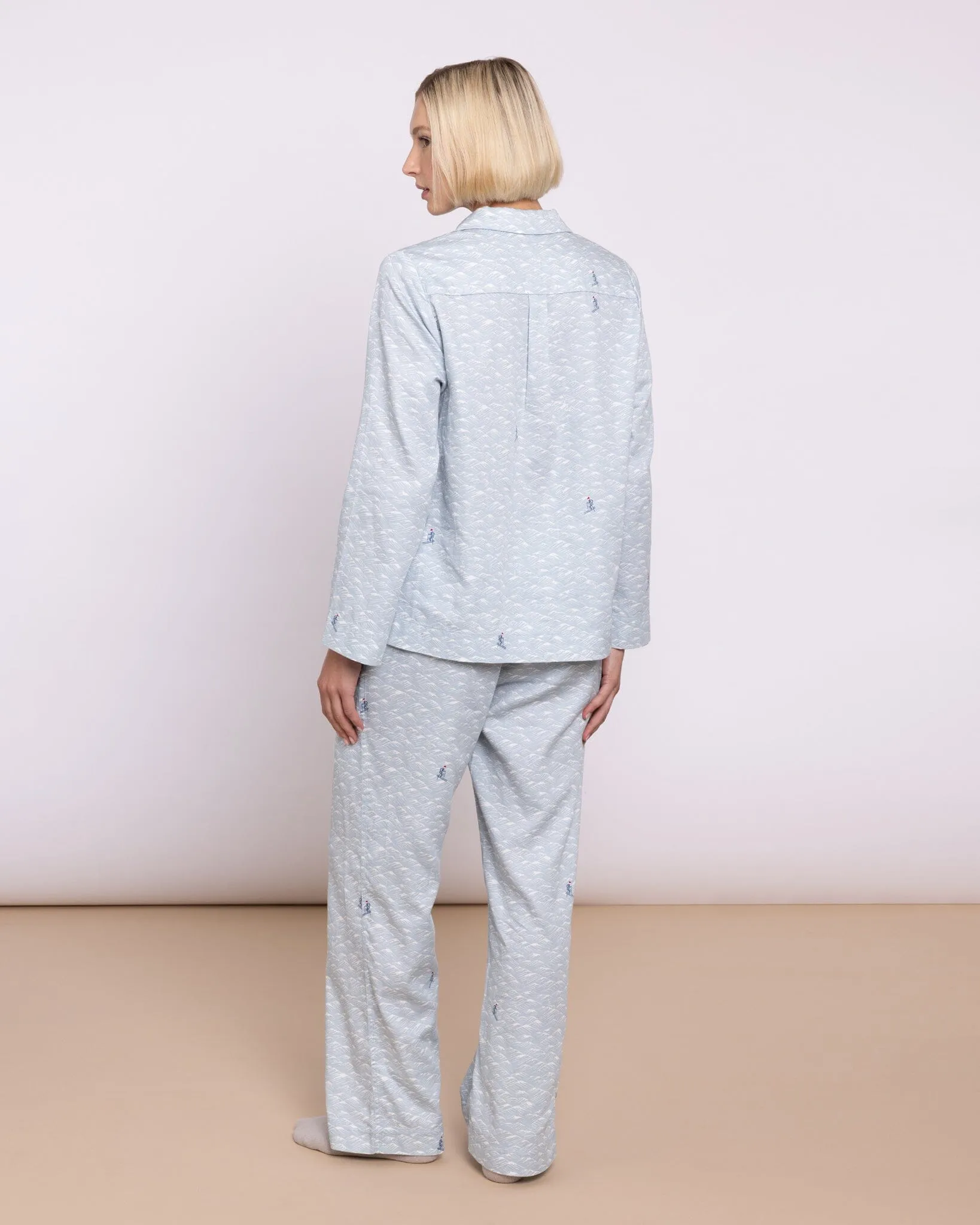 Organic Cotton Twill Blue Pyjamas, Aim High