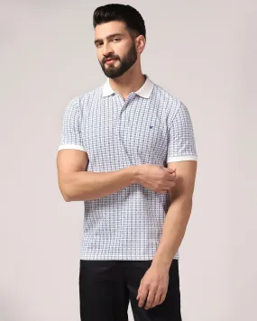 Polo White Printed T-Shirt - Finch