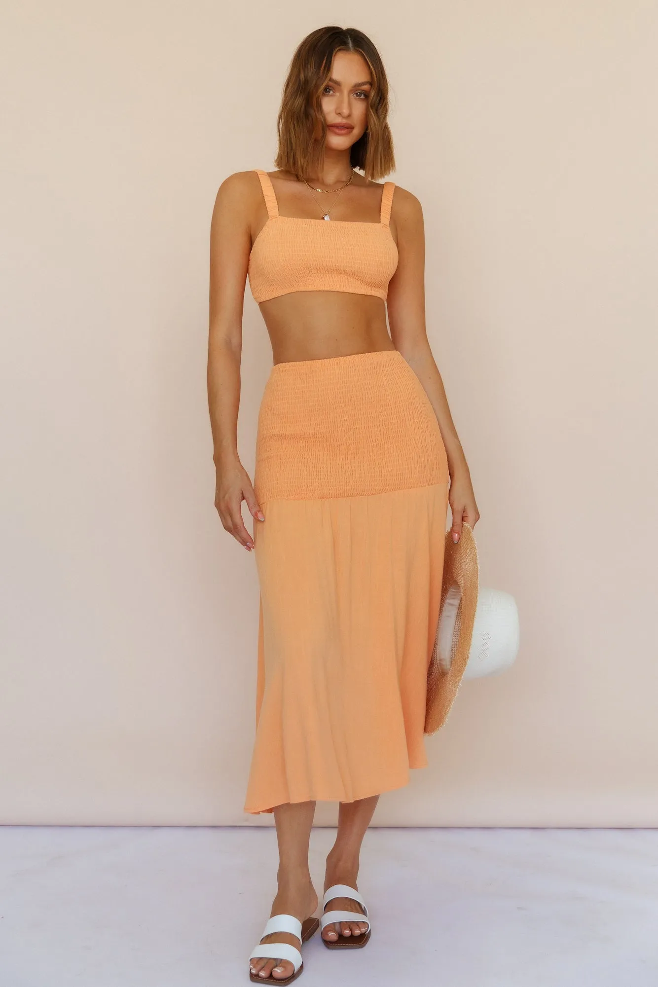 Prosecco Summers Maxi Skirt Orange