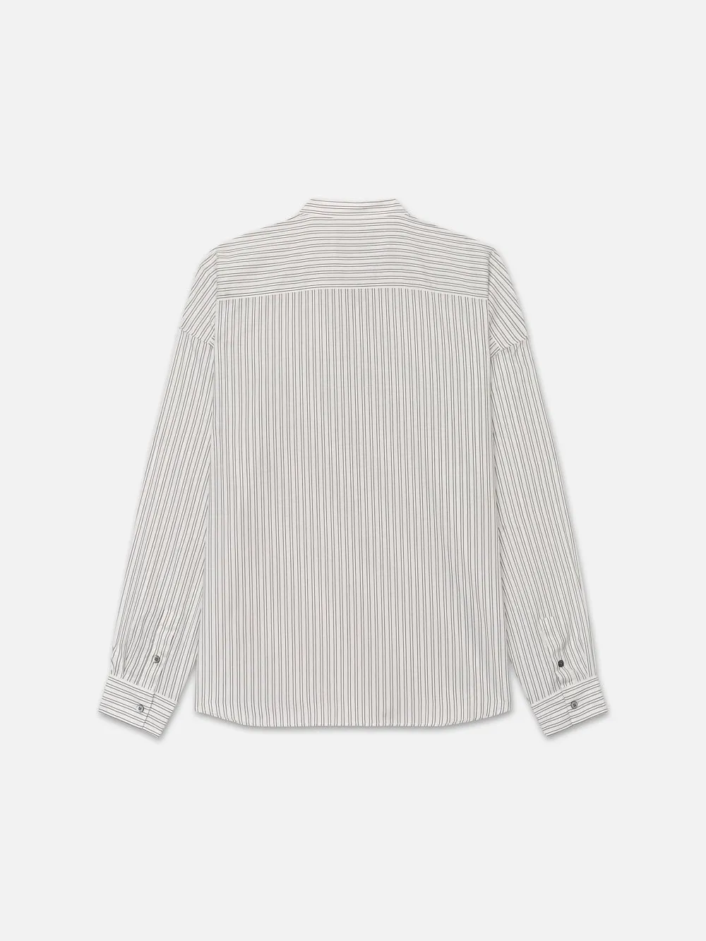 Relaxed Striped Shirt -- Black White Stripe