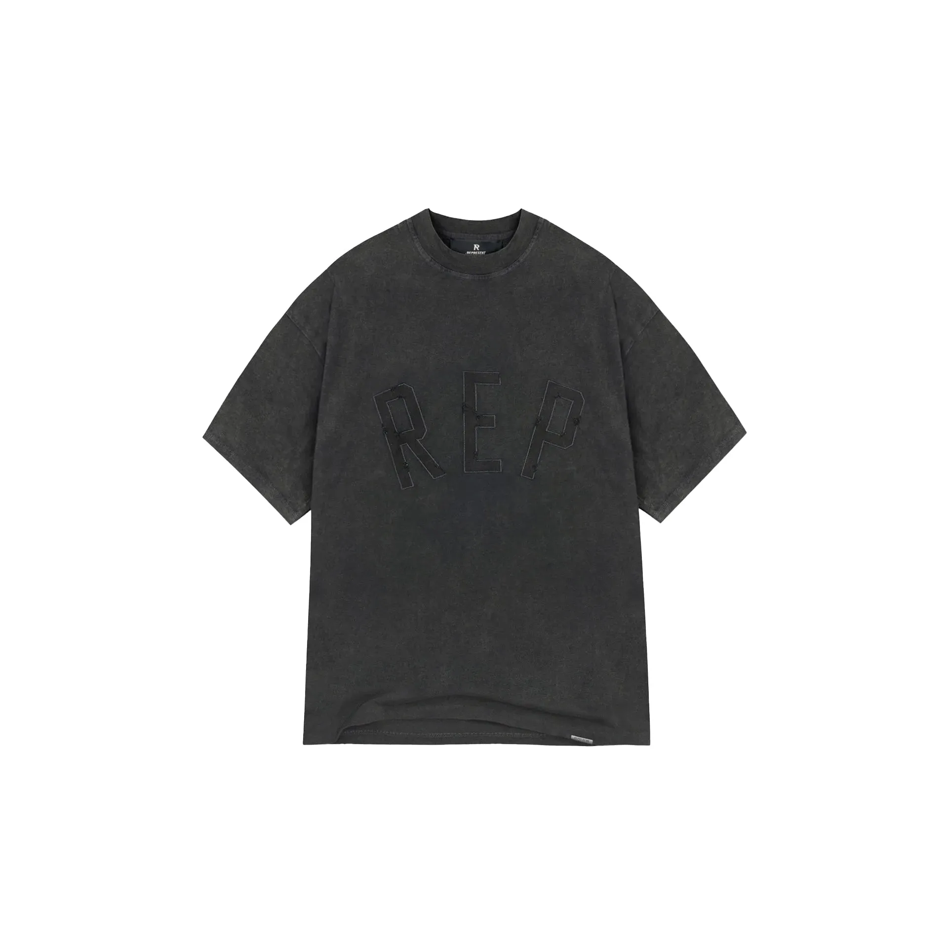 REPRESENT Rep Applique T-Shirt Vintage Black