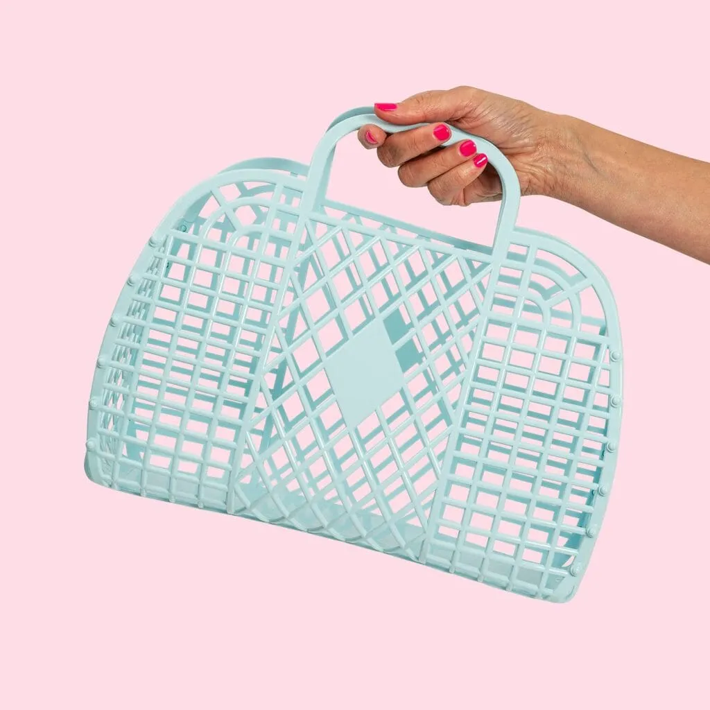 Retro Basket | Large Blue