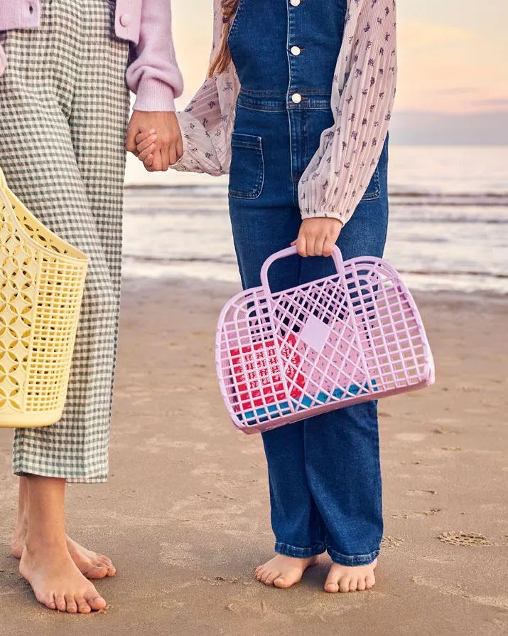 Retro Basket | Large Lilac