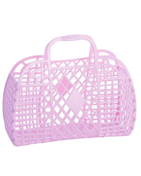 Retro Basket- Small Lilac