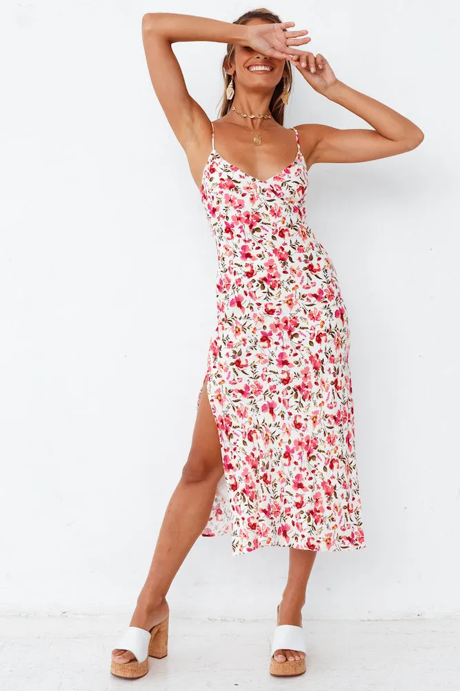 Rosy Cheeks Midi Dress