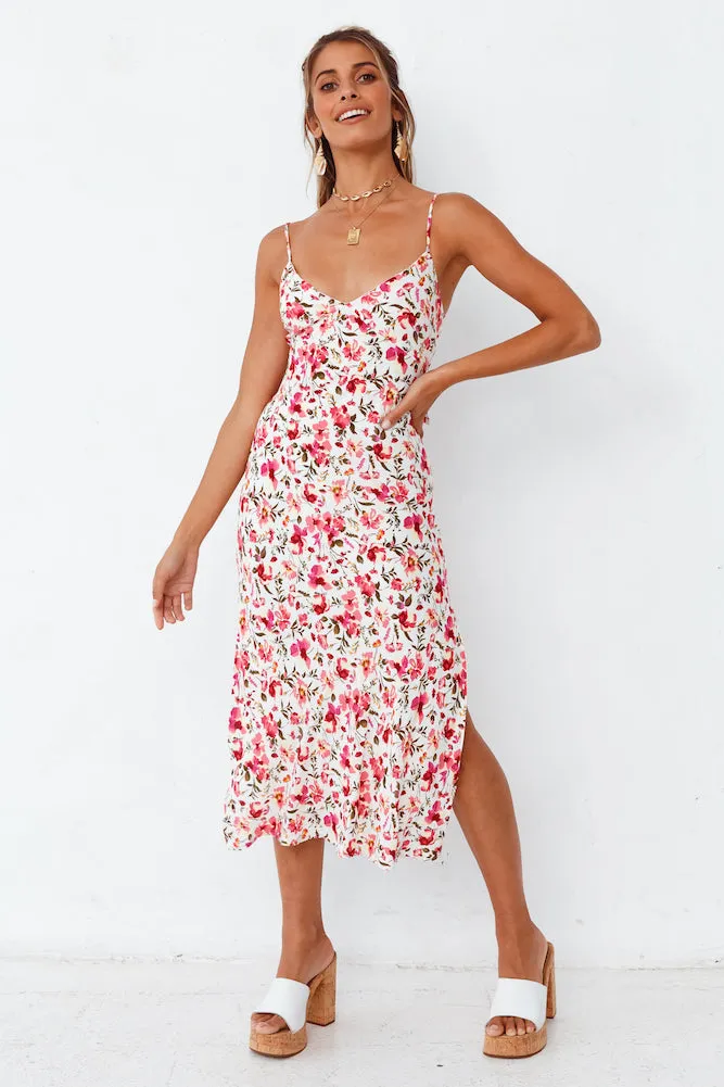 Rosy Cheeks Midi Dress