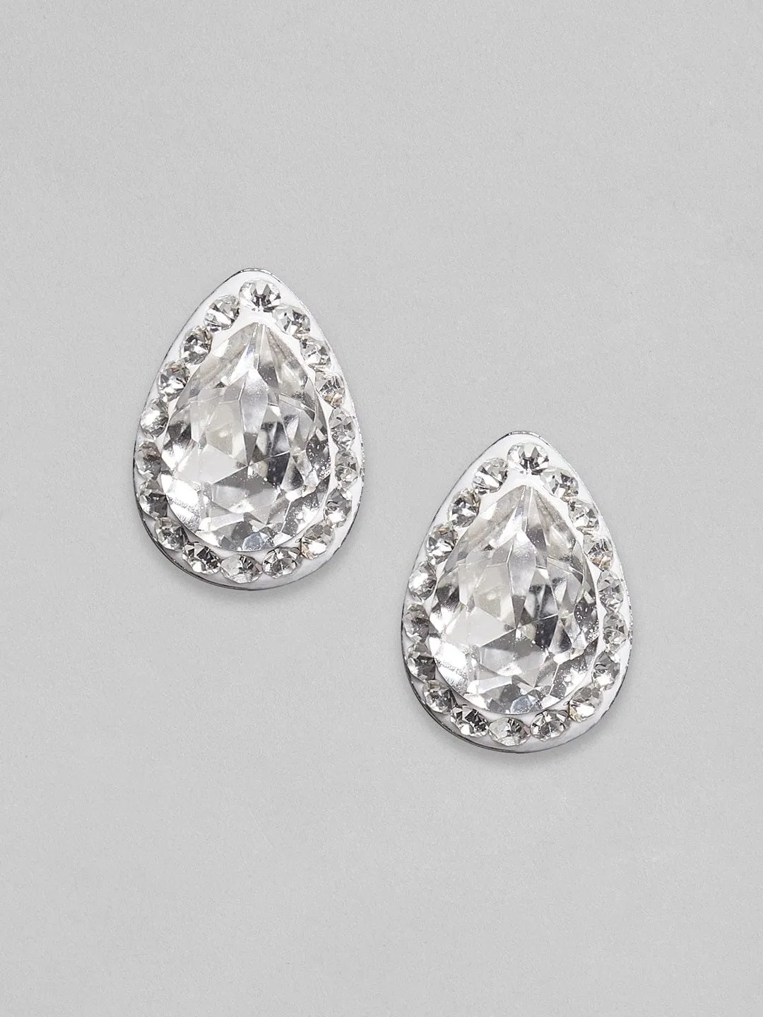 Rubans 925 Silver The Sparkling Drops - Stud Earrings