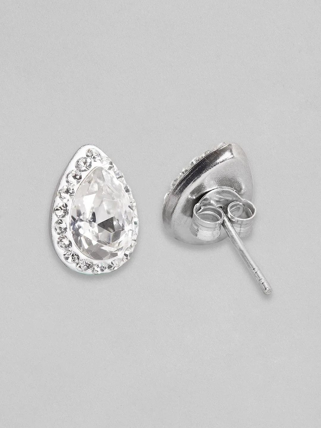 Rubans 925 Silver The Sparkling Drops - Stud Earrings