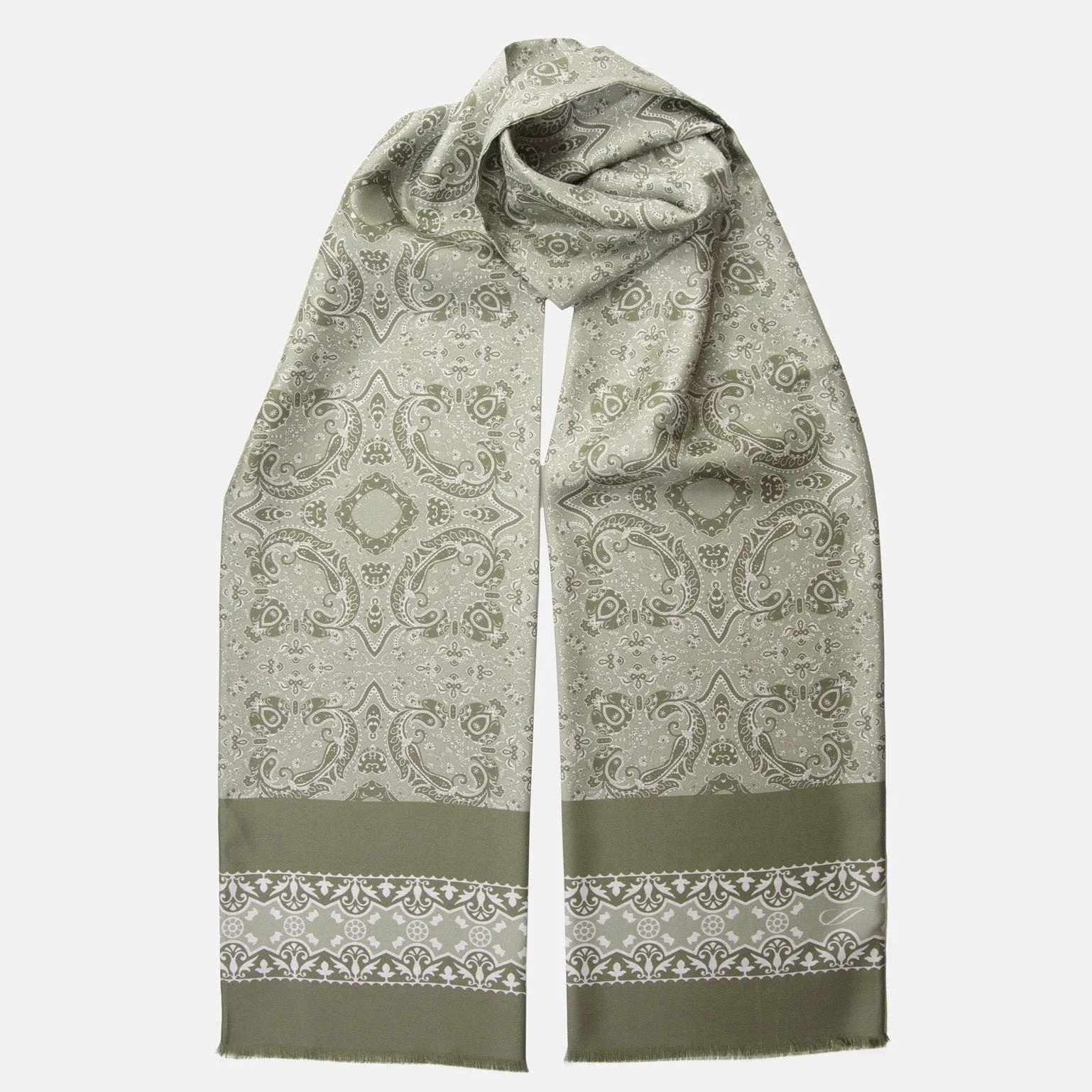 Ruffino - Silk Scarf - Sage Green