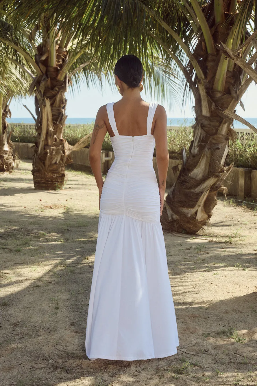 RUNAWAY THE LABEL Carly Maxi Dress White