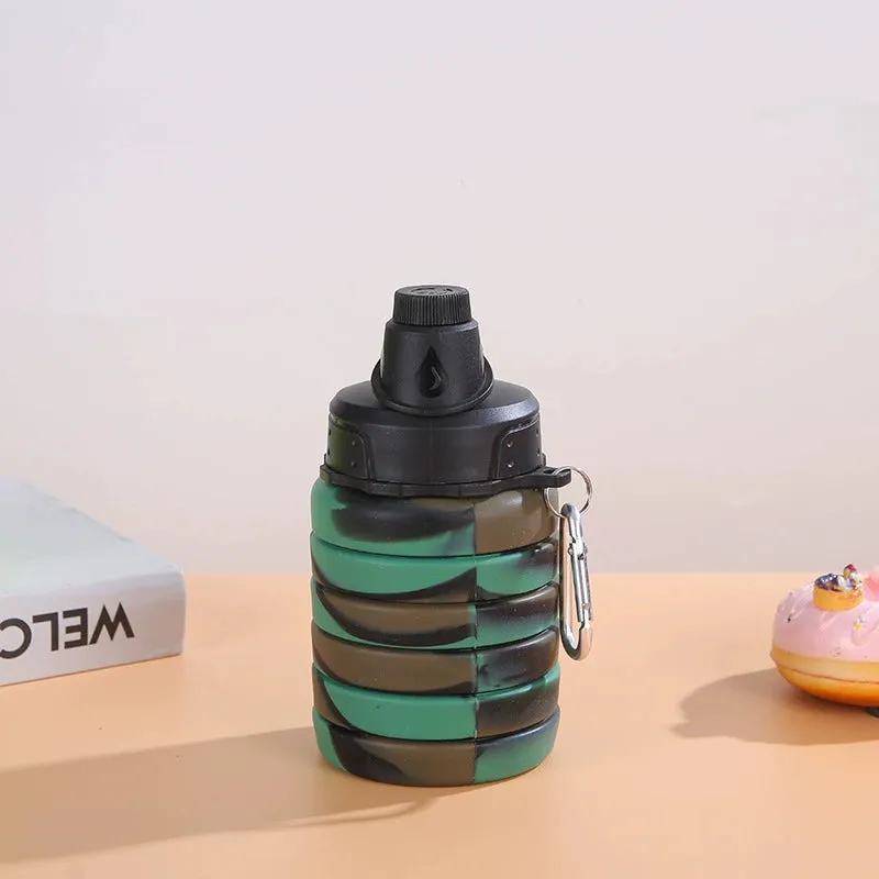 Silicone Sports Retractable Water Bottle