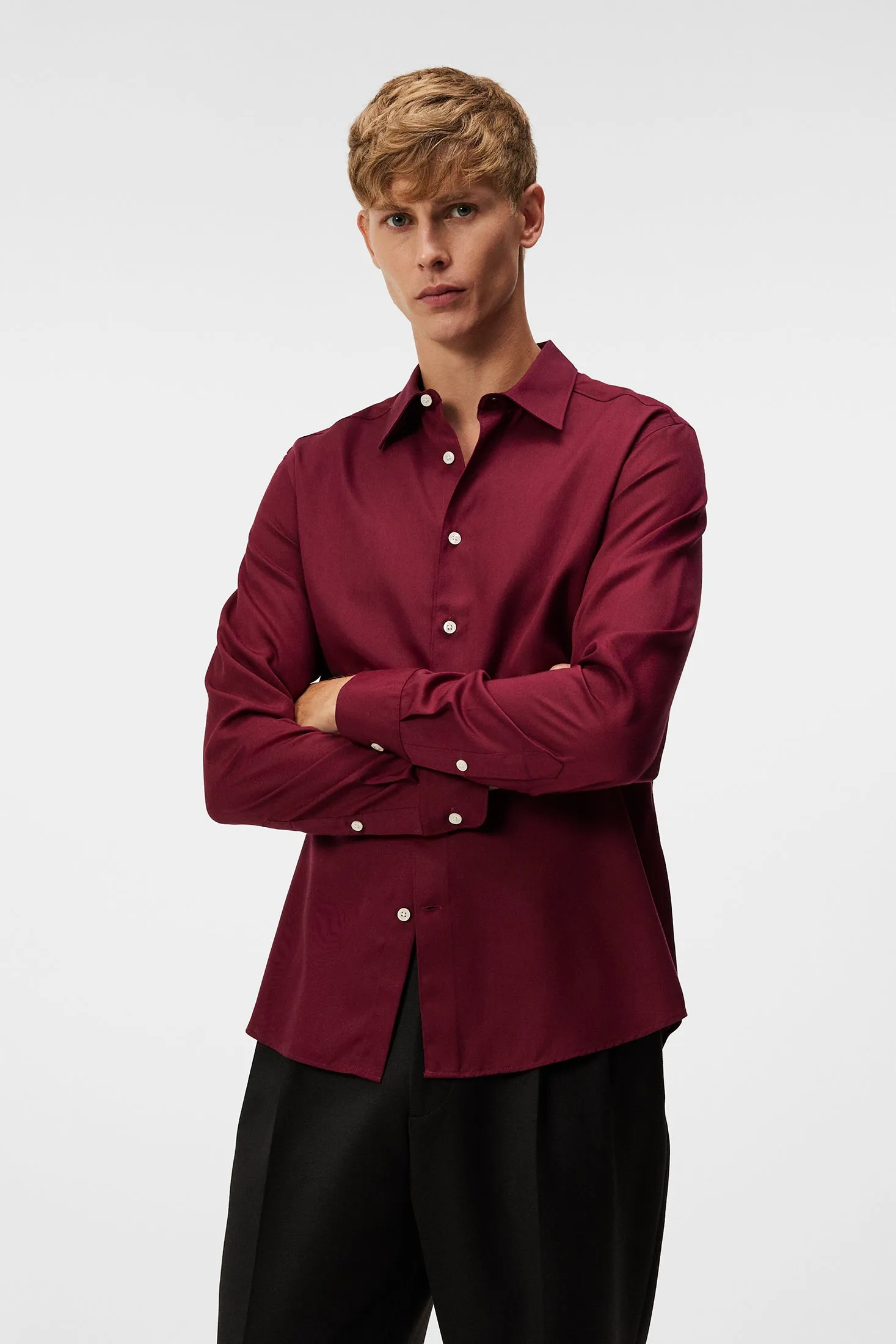 Slim Comfort Tencel Shirt / Zinfandel