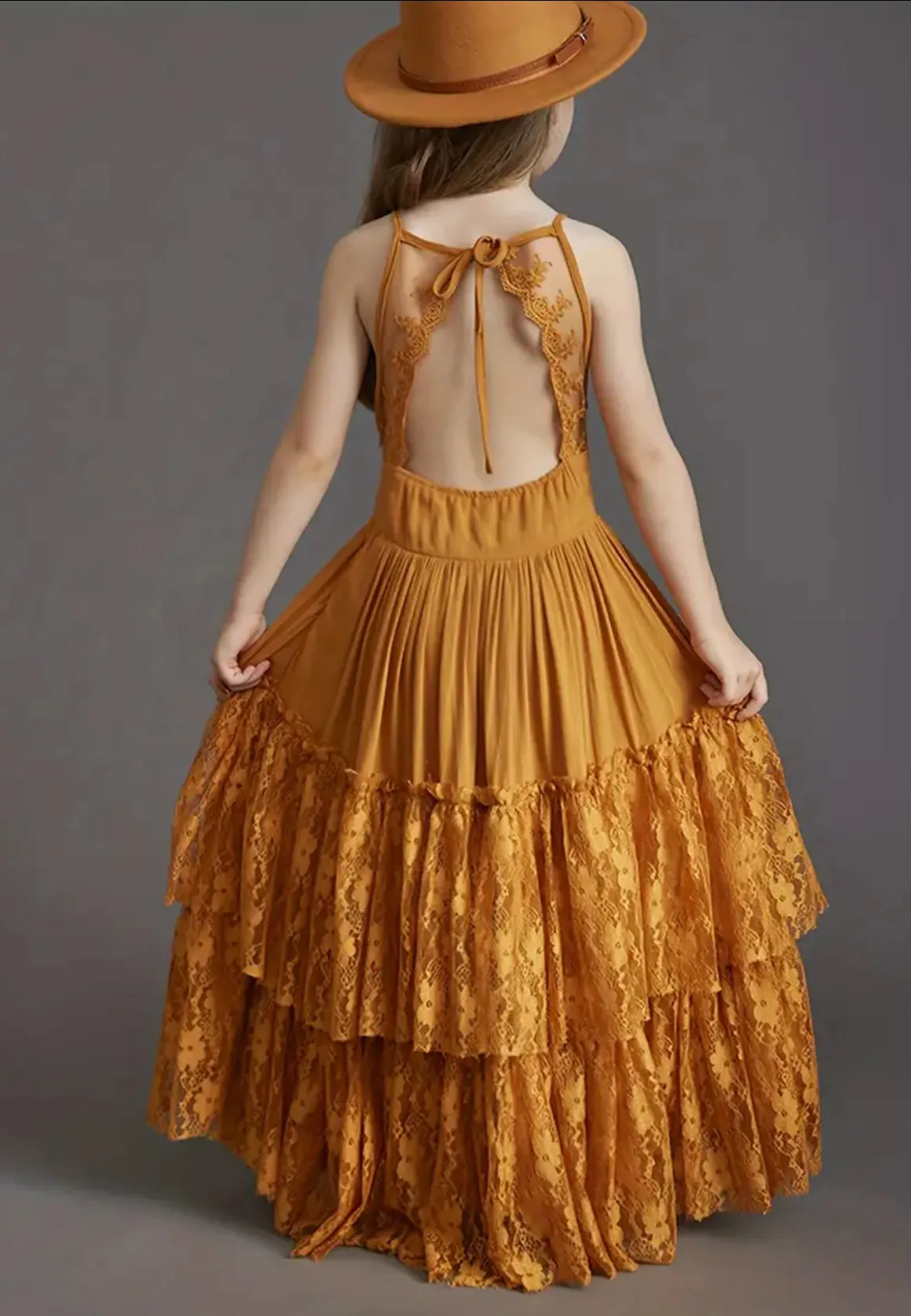 “Southern” Gorgeous Flowy Lace Dress, Youth