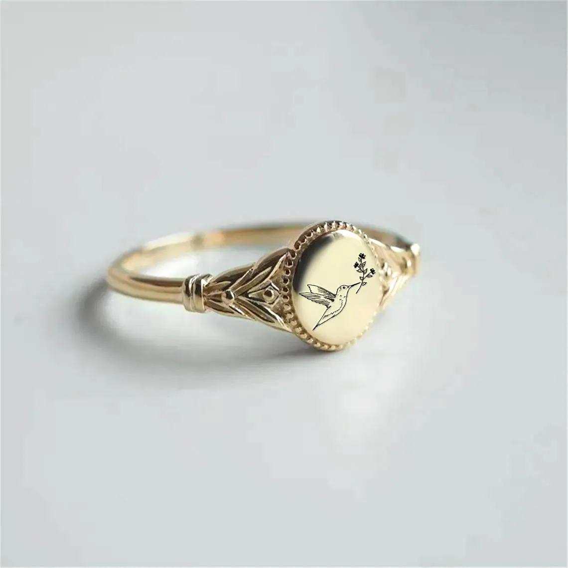 Sterling Silver Hummingbird Ring Bird  Bee Cardinal