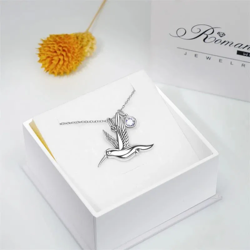 Sterling Silver Hummingbird Single Layer Anklet