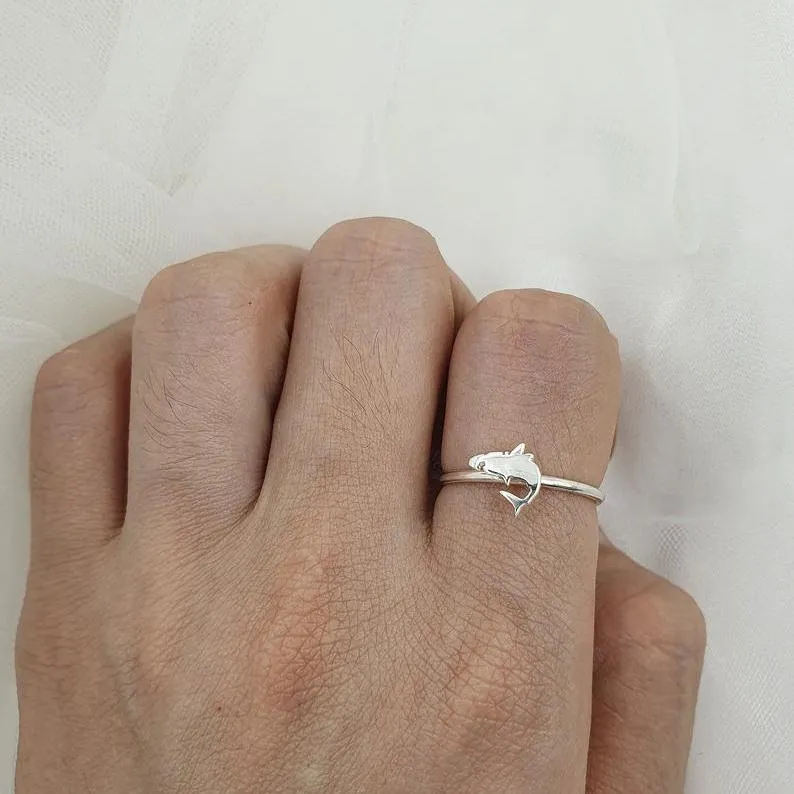 Sterling Silver Shark Ring