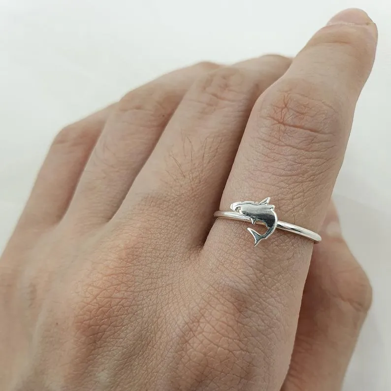 Sterling Silver Shark Ring